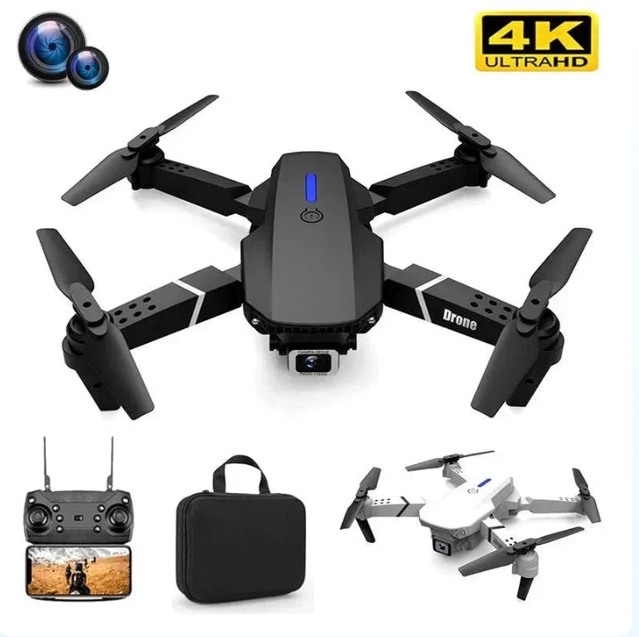 DRON DOBLE CAMARA 4K + MALETIN DE REGALO