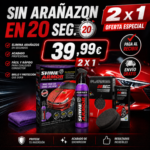 Kit CarShield Pro — Elimina Arañazos en 20 Segundos